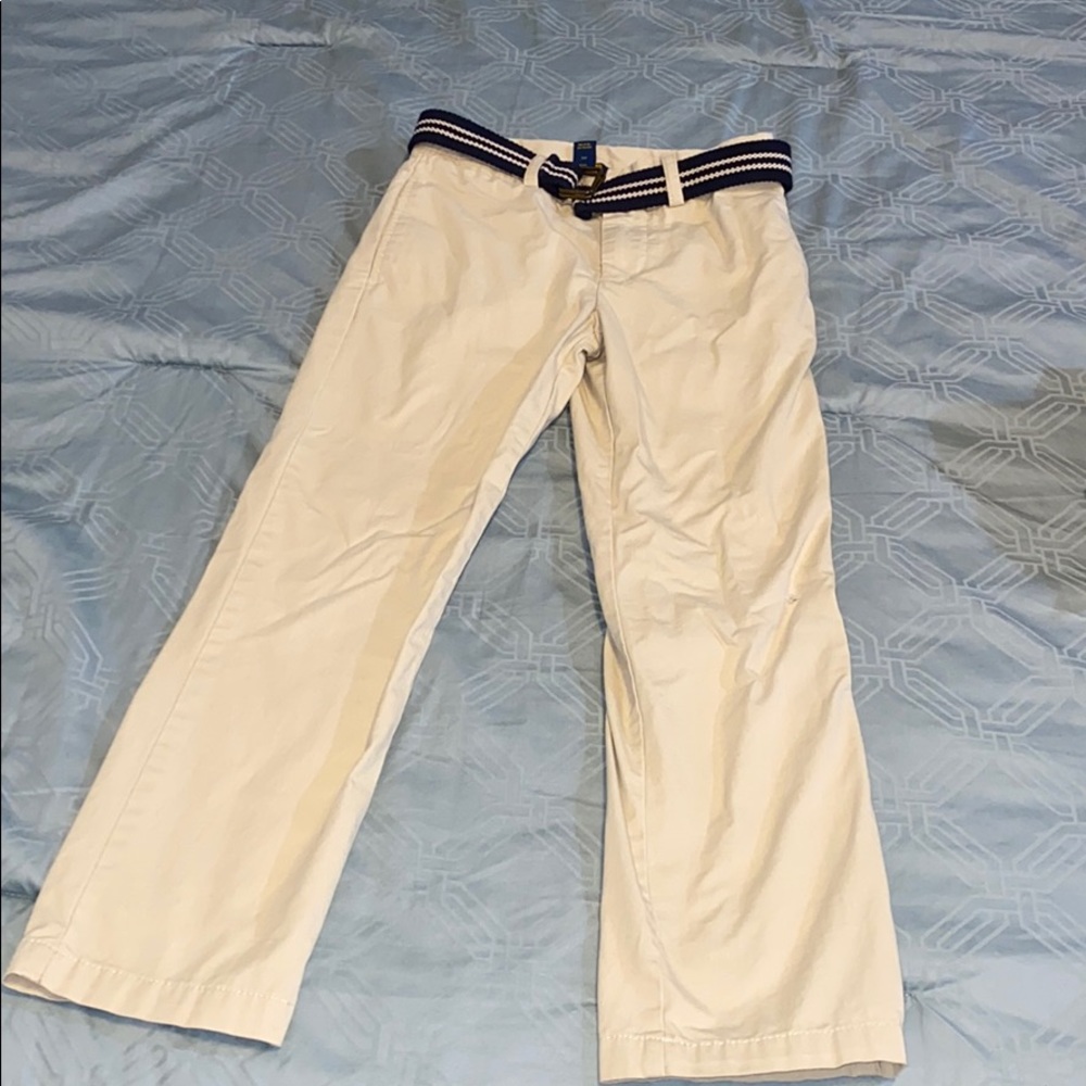 Boys Khaki pants size 6 with belt